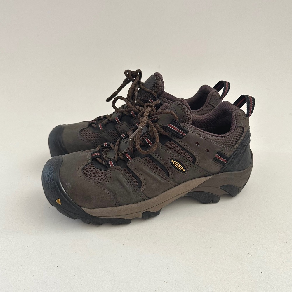 Keen Utility Lansing Steel Toe Work Shoes Mens 7.5 Leather Low Boots NO INSOLES